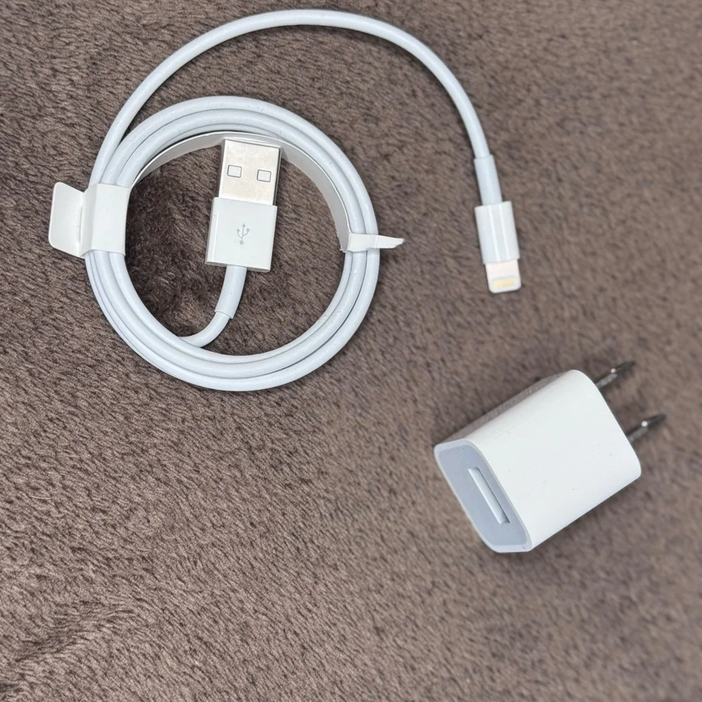 Apple Black Smartphone with Charger